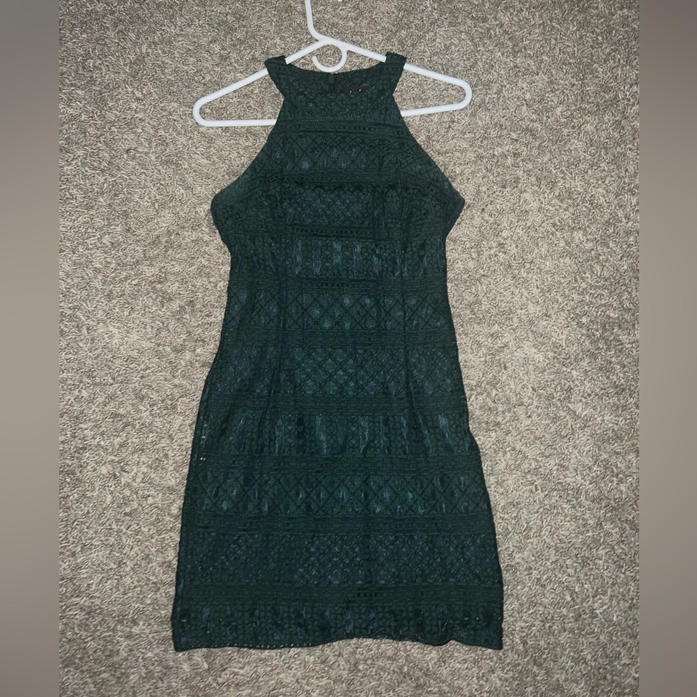 Lulus dark green dress, size small